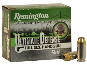 Remington HD Ultimate Defense Ammunition 40 S&W 180 Grain Brass Jacketed Hollow Point For Sale