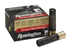 Remington HD Ultimate Defense Ammunition 410 Bore 2-1/2" 000 Buckshot 4 Pellets Box of 15 For Sale