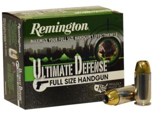 Remington HD Ultimate Defense Ammunition 45 ACP 185 Grain Brass Jacketed Hollow Point For Sale