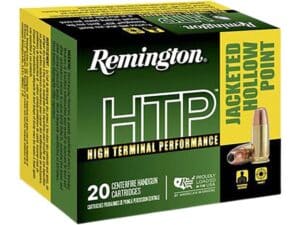 Remington High Terminal Performance (HTP) Ammunition 30 Super Carry 100 Grain Jacketed Hollow Point Box of 20 For Sale