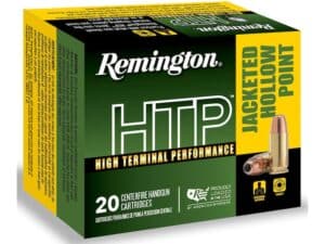 Remington High Terminal Performance (HTP) Ammunition 9mm Luger 147 Grain Jacketed Hollow Point For Sale