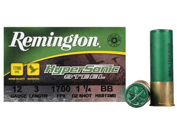 Remington HyperSonic Ammunition 12 Gauge 3" 1-1/4 oz BB Non-Toxic Shot For Sale