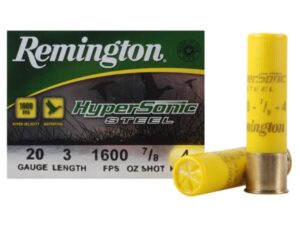 Remington HyperSonic Ammunition 20 Gauge 3" 7/8 oz #4 Non-Toxic Shot Box of 25