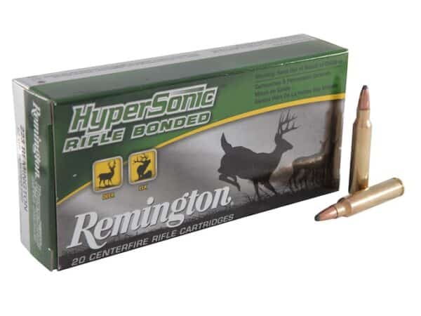 Remington HyperSonic Ammunition 223 Remington 62 Grain Core-Lokt Ultra Bonded Pointed Soft Point Box of 20 For Sale