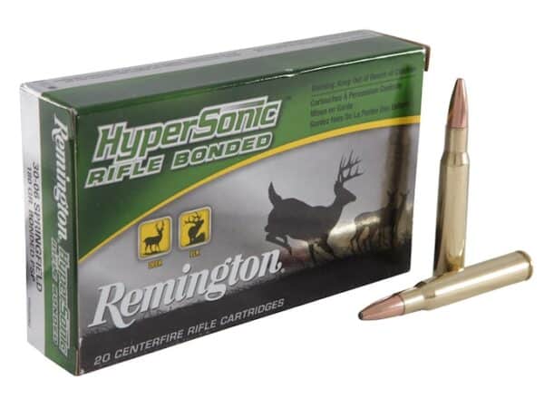 Remington HyperSonic Ammunition 30-06 Springfield 180 Grain Core-Lokt Ultra Bonded Pointed Soft Point Box of 20 For Sale