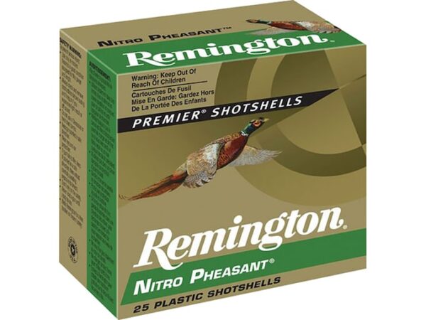 Remington Nitro Pheasant Ammunition 20 Gauge Copper Plated Shot For Sale
