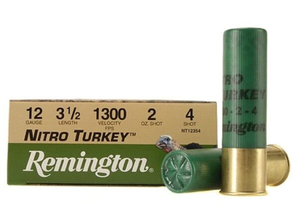 Remington Nitro Turkey Ammunition 12 Gauge 3-1/2" 2 oz of #4 Buffered Shot For Sale