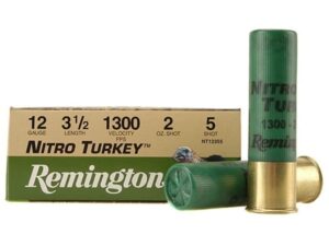 Remington Nitro Turkey Ammunition 12 Gauge 3-1/2" 2 oz of #5 Buffered Shot Box of 10 For Sale