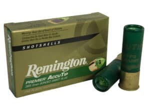 500 Rounds of Remington Premier Ammunition 12 Gauge 3″ 385 Grain AccuTip Bonded Sabot Slug with Power Port Tip Box of 5 For Sale