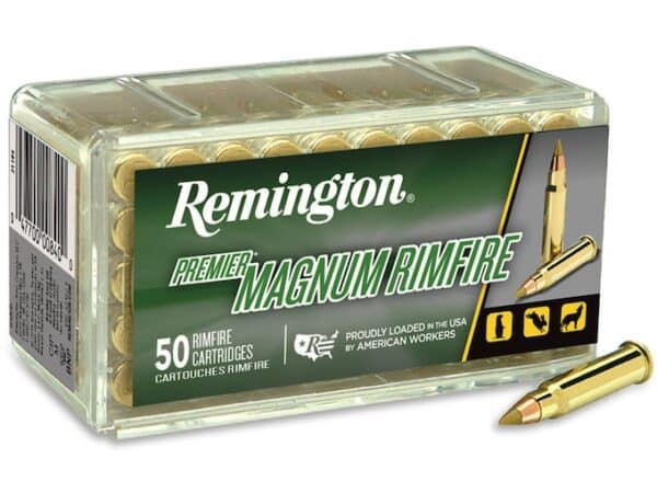 Remington Premier Ammunition 17 Hornady Magnum Rimfire (HMR) 17 Grain Hornady V-MAX For Sale