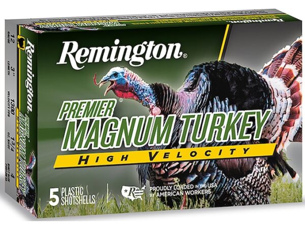 Remington Premier Magnum Turkey Ammunition 12 Gauge 3" High Velocity 1-3/4 oz Copper Plated Shot For Sale
