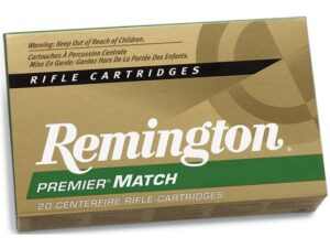 Remington Premier Match Ammunition 223 Remington 62 Grain Hollow Point Boat Tail Box of 20 For Sale
