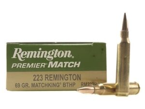 Remington Premier Match Ammunition 223 Remington 69 Grain Sierra Matchking Hollow Point Box of 20 For Sale