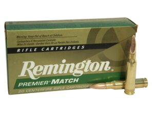 Remington Premier Match Ammunition 308 Winchester 168 Grain Sierra MatchKing Hollow Point Box of 20 For Sale