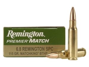 Remington Premier Match Ammunition 6.8mm Remington SPC 115 Grain Sierra MatchKing Hollow Point For Sale