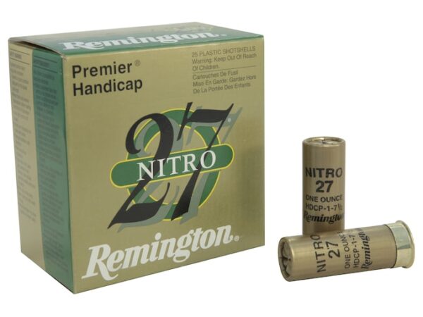 Remington Premier Nitro 27 Gold Handicap Ammunition 12 Gauge 2-3/4" 1 oz #7-1/2 Shot For Sale