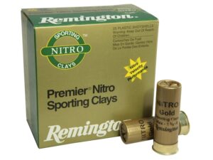 Remington Premier Nitro Gold Sporting Clays Ammunition 12 Gauge 2-3/4" 1-1/8 oz #8 Shot High Velocity Box of 25 For Sale