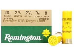 Remington Premier STS Target Ammunition 20 Gauge 2-3/4" 7/8 oz #8 Shot For Sale