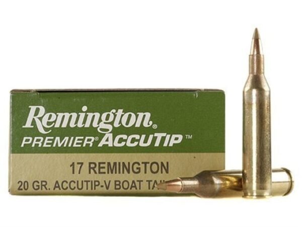 Remington Premier Varmint Ammunition 17 Remington 20 Grain AccuTip For Sale