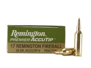 Remington Premier Varmint Ammunition 17 Remington Fireball 20 Grain AccuTip For Sale