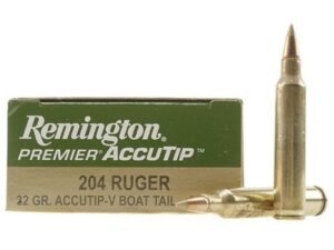 Remington Premier Varmint Ammunition 204 Ruger 32 Grain AccuTip Box of 20 For Sale