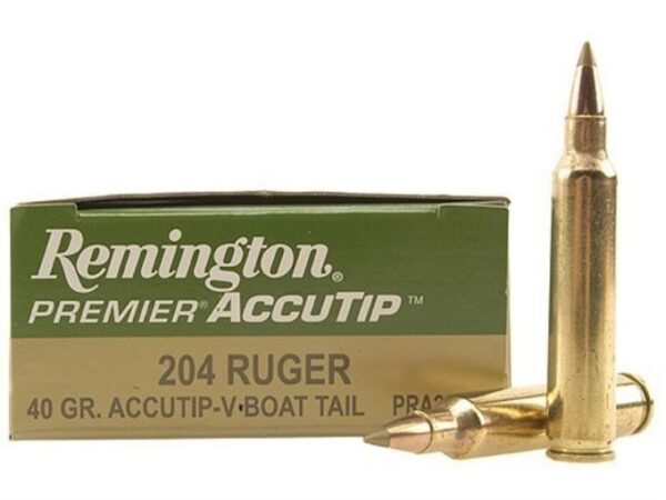 Remington Premier Varmint Ammunition 204 Ruger 40 Grain AccuTip Boat Tail For Sale