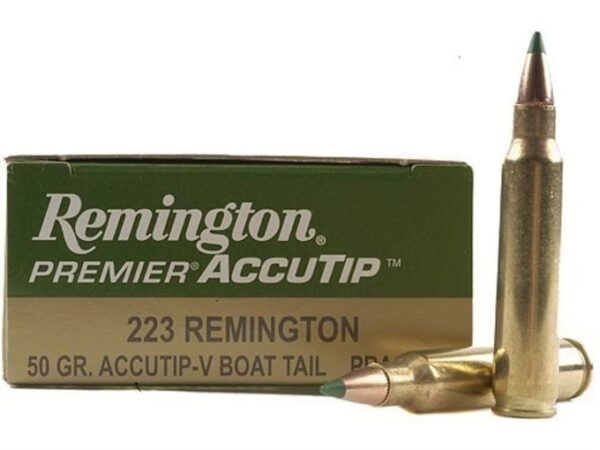 Remington Premier Varmint Ammunition 223 Remington 50 Grain AccuTip Boat Tail For Sale