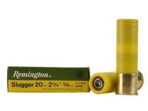 Remington Slugger Ammunition 20 Gauge 2-3/4" 5/8 oz Rifled Slug For Sale