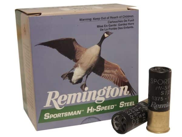 Remington Sportsman Hi-Speed Ammunition 12 Gauge 2-3/4" 1-1/8 oz #4 Non-Toxic Steel Shot For Sale