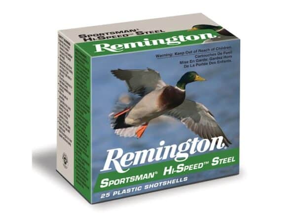 Remington Sportsman Hi-Speed Ammunition 12 Gauge 3" 1-3/8 oz BB Non-Toxic Steel Shot For Sale