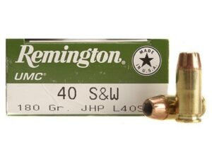 Remington UMC Ammunition 40 S&W 180 Grain Jacketed Hollow Point For Sale