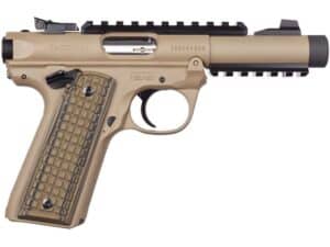 Ruger Mark IV 22/45 Tactical Semi-Automatic Pistol 22 Long Rifle 4.4" Barrel 10-Round Brown Cerakote For Sale