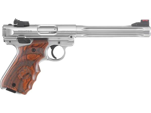 Ruger Mark IV Hunter Semi-Automatic Pistol 22 Long Rifle 5.5" Barrel Fluted 10-Round Stainless For Sale