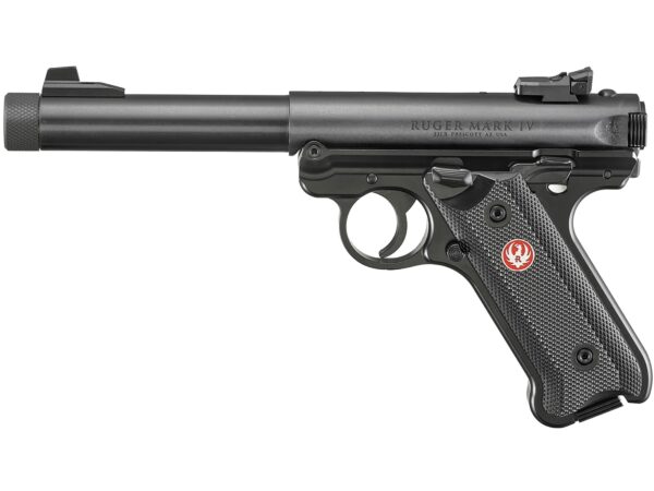 Ruger Mark IV Target Semi-Automatic Pistol 22 Long Rifle 5.5″ Barrel Threaded 10-Round Black For Sale