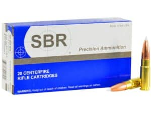 SBR Ammunition 338 Spectre 200 Grain Nosler AccuBond Box of 20 For Sale
