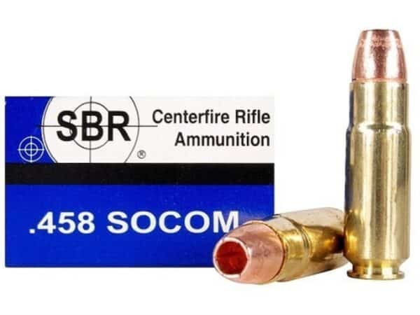 SBR Ammunition 458 SOCOM 250 Grain Barnes TSX Hollow Point Lead-Free Box of 20 For Sale