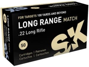 SK Long Range Match Ammunition 22 Long Rifle 40 Grain Lead Round Nose For Sale