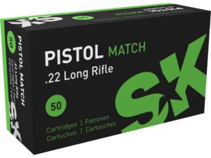 SK Pistol Match Ammunition 22 Long Rifle 40 Grain Lead Round Nose For Sale