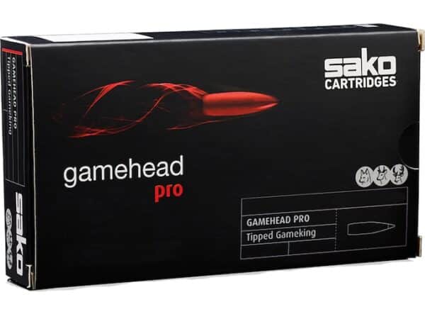 Sako Gamehead Pro Ammunition 7mm Remington Magnum 165 Grain Polymer Tip Box of 10 For Sale