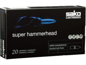 Sako Super Hammerhead Ammunition 6.5 Creedmoor 140 Grain Bonded Jacketed Soft Point Box of 20