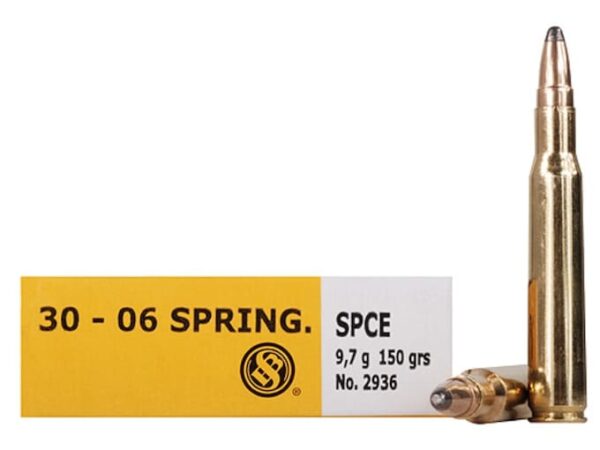 Sellier & Bellot Ammunition 30-06 Springfield 150 Grain Soft Point Cutting Edge Box of 20 For Sale