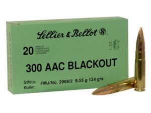 Sellier & Bellot Ammunition 300 AAC Blackout 124 Grain Full Metal Jacket For Sale