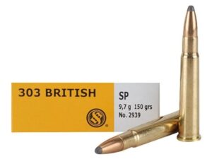 Sellier & Bellot Ammunition 303 British 150 Grain Soft Point Box of 20 For Sale
