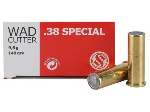 Sellier & Bellot Ammunition 38 Special 148 Grain Lead Hollow Base Wadcutter Box of 50 For Sale