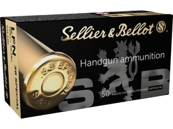 Sellier & Bellot Ammunition 38 Special 158 Grain Flat Nose For Sale