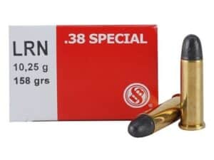 Sellier & Bellot Ammunition 38 Special 158 Grain Lead Round Nose Box of 50 For Sale