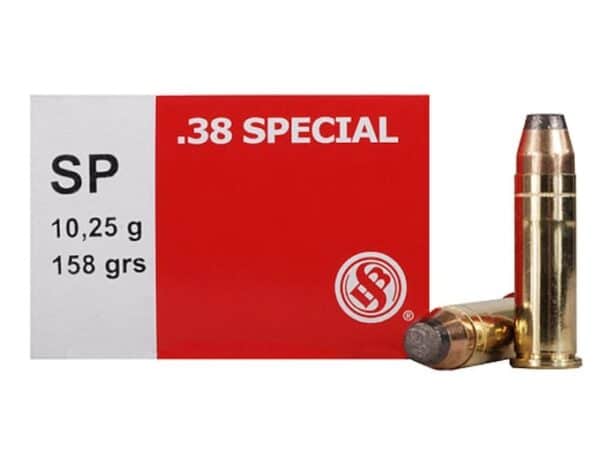 Sellier & Bellot Ammunition 38 Special 158 Grain Semi-Jacketed Soft Point Box of 50 For Sale