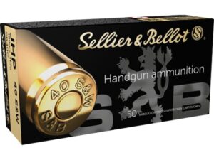 Sellier & Bellot Ammunition 40 S&W 180 Grain Jacketed Hollow Point Box of 50 For Sale