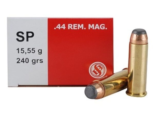 Sellier & Bellot Ammunition 44 Remington Magnum 240 Grain Soft Point Box of 50 For Sale