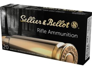 Sellier & Bellot Ammunition 5.6x52mm Rimmed (22 Savage High-Power) 70 Grain Full Metal Jacket For Sale
